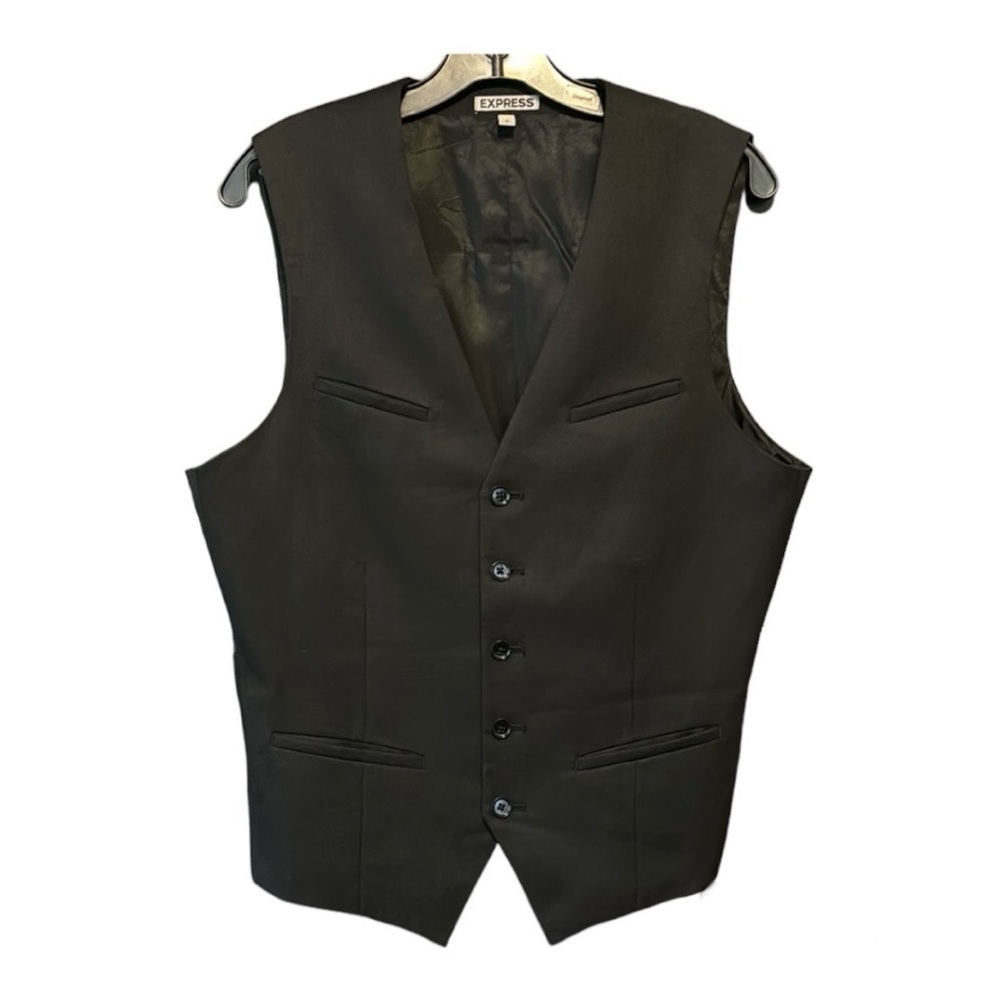 Express Men’s Adjustable Back Black Vest